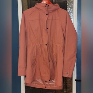 Coldwater Creek Stylish Rust Jacket with Hood